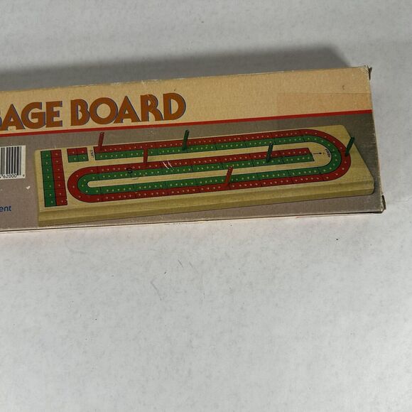 Vintage Cribbage Board Pavilion Bramd Wooden Continuous Track - Picture 3 of 4